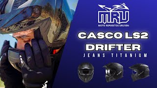 Casco LS2 linea Drifter  Jeans Titanium  Uruven Moto Repuestos [upl. by Morgenthaler]