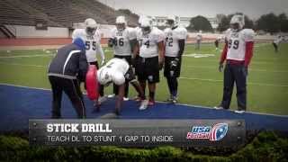 Defensive Line Drill Stick Drill Gary Salgado [upl. by Renato123]