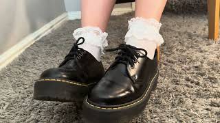 Doc marten shoes and white frilly socks [upl. by Notnats]