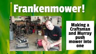 Making a Frankenmower from an AYP Murray deck amp an MTD Craftsman with a good engine amp rotted frame [upl. by Shippee643]