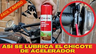 CÓMO LUBRICAR CHICOTE DE ACELERADOR DE MOTO  ROCKETMAN SPORT  TUTORIALES  MASSIOSARE [upl. by John]