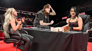 WWE 22 September 2024 Liv Morgan vs Rhea Ripley match Contract Signing at Raw  Raw full Highlights [upl. by Aziram785]