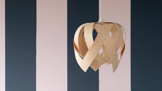 A unique lamp made of veneer  DIY by Søstrene Grene [upl. by Pegasus912]