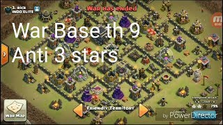 War Base th 9 anti 3 stars [upl. by Ybor]