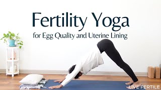 25Minute Egg Quality and Uterine Lining Supporting Yoga for Fertility [upl. by Aihsei]