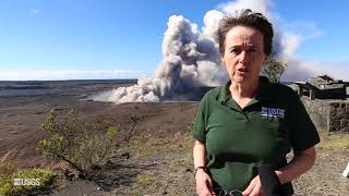 USGS Status Update of Kīlauea Volcano  May 14 2018 [upl. by Elleryt]