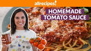 How to Make Homemade Tomato Sauce  Get Cookin  Allrecipescom [upl. by Benia]