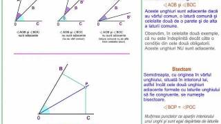 Unghiuri adiacente si bisectoarea [upl. by Ahsiyn]