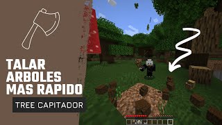 ✅ Treecapitator Mod Minecraft  mod para TALAR arboles MAS RAPIDO minecraft [upl. by Aikrahs]