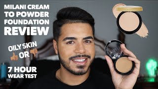 Milani Conceal  Perfect Cream to Powder Foundation Review  Wear Test [upl. by Ahsiuq]