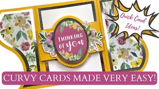 Beautiful Curvy Gatefold Cards [upl. by Annad]