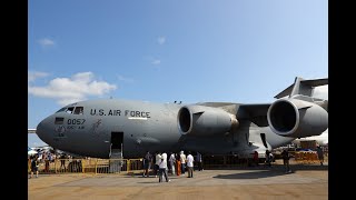 Singapore Airshow 2024 Walk Around C17 and AH64 [upl. by Shepherd]