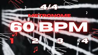 60 BPM  44 Metronome [upl. by Dreyer]