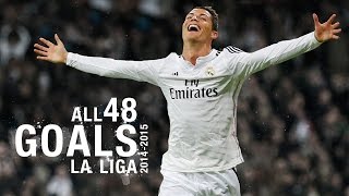 GOALS  Watch all 48 of Cristiano Ronaldos 201415 La Liga goals [upl. by Bronnie530]