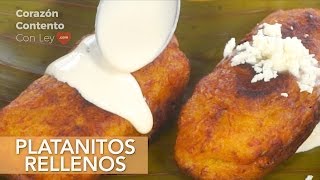 PLATANITOS RELLENOS DE QUESO  Rellenitos de plátano CANTIDADES EN LA CAJITA DE INFORMACIÓN [upl. by Pederson]