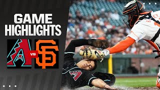 Giants vs Dbacks Game Highlights 9324  MLB Highlights [upl. by Adiol415]