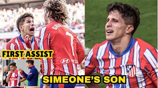 Diego Simeones Son Emotional After First Assist For Atletico Madrid [upl. by Drawe171]