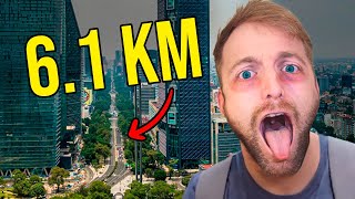 GRINGO CAMINA TODO el PASEO de la REFORMA 🇲🇽 [upl. by Alitha240]