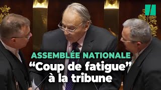 Ce député parvient à conclure son intervention sur le ProcheOrient malgré « un coup de fatigue » [upl. by Winola485]