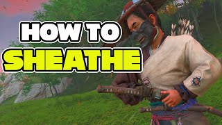 How to Sheathe Your Sword  Ghost of Tsushima [upl. by Emarie]