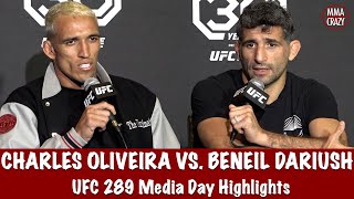 UFC 289 Charles Oliveira amp Beneil Dariush Media Day Highlights [upl. by Torrell]