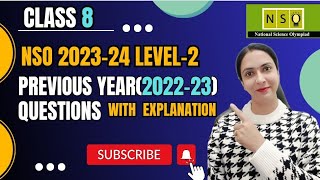 NSO National Science Olympiad SOF Level 2 Class 8 Previous Year 202223 Questions SOF 2023 [upl. by Javier]