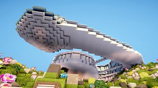 MINECRAFT MAISON EN FORME DEXTRATERRESTRE [upl. by Leyameg301]