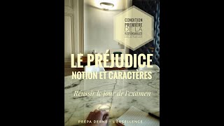 1Le PREJUDICE tout savoir pour réussir 4 Responsabilitédélictuelle crfpa licence [upl. by Akenn]