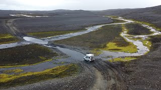 Driving Suzuki Jimny through Iceland lava fields [upl. by Afital]