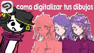 Como digitalizar tus dibujos Clip Studio Paintbyhailey [upl. by Enirahtac677]