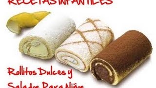 Recetas de Cocina y De Postres Hoy Rollitos Dulces [upl. by Sualakcin]