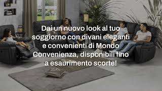 Divani scontati Mondo Convenienza Miglior prezzo ottobre 2024 [upl. by Oates33]