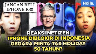 Reaksi Netizen Iphone Diblokir Di Indonesia Gegara Minta Tax Holiday 50 Tahun [upl. by Petie371]