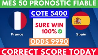 PRONOSTIC FOOTMES PRONOSTIC FOOTBALL AUJOURDHUI football prediction  CORRECT SCORESCORE EXACT [upl. by Aidile]