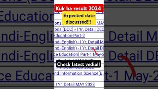 kuk ba result expected date distance private kuk shorts youtubeshorts kuk result updates exam [upl. by Alliw672]