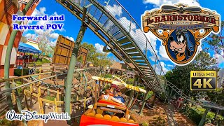 The Barnstormer Roller Coaster On Ride 4K Forward and Reverse POV Walt Disney World 2021 02 27 [upl. by Gwendolin]