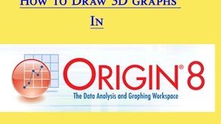 Draw 3d graph in Origin [upl. by Dahcir]