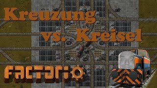 4 Spurige Kreuzung stausicher mit Kettensignalen  Factorio Tutorial Layout mit Blaupause deutsch [upl. by Noyad763]