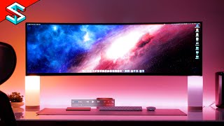 Samsung 5k 49quot CRG9 329 120 Hz Gaming Monitor UNBOXING  Its HUGE [upl. by June]