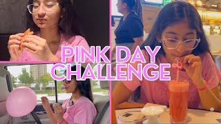 Pink Day Challenge  BeatsWithHarnidh  Challenge  Vlog 11  Comedy  Family [upl. by Amik]