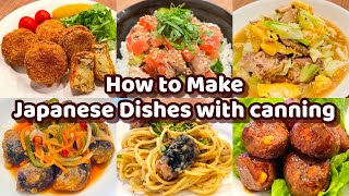 6 Ways to Make Canned Mackerel Japanese Dishes  Canned sardines can be substituted [upl. by Messing]