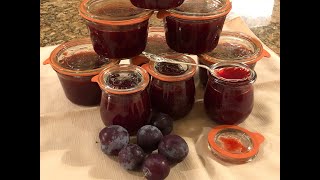 Easy Peasy Plum Jam in Weck Jars [upl. by Annalla755]