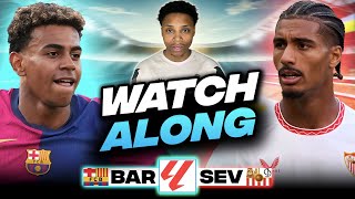 Barcelona vs Sevilla Live Stream  LaLiga 2425  Watch Along amp Match Reaction [upl. by Huppert435]