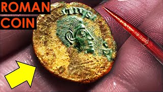 Restoring Ancient Roman Coin with a THORN  Does it Work Full process and Exciting Results [upl. by Scevour]