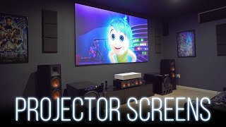 Choosing A Projector Screen  Everything You Need To Know [upl. by Airotciv49]