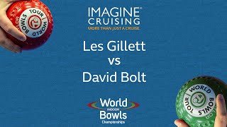 World Indoor Bowls Championship 2024 Les Gillett vs David Bolt  Day 7 Match 1 [upl. by Su]