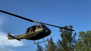 UH1 Huey landing amp take off VOLUME UP [upl. by Ayatnwahs]