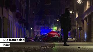 Straßburg Augenzeugenvideos zeigen Schusswechsel zwischen Polizei und Attentäter [upl. by Marigolda]