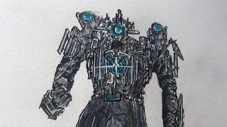 The Mech  speed drawing  Mecha [upl. by Dorraj]