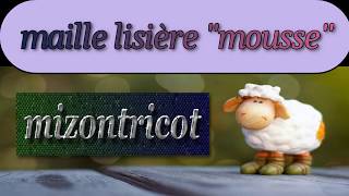 TRICOT La maille lisière MOUSSE 🐑 [upl. by Venezia210]